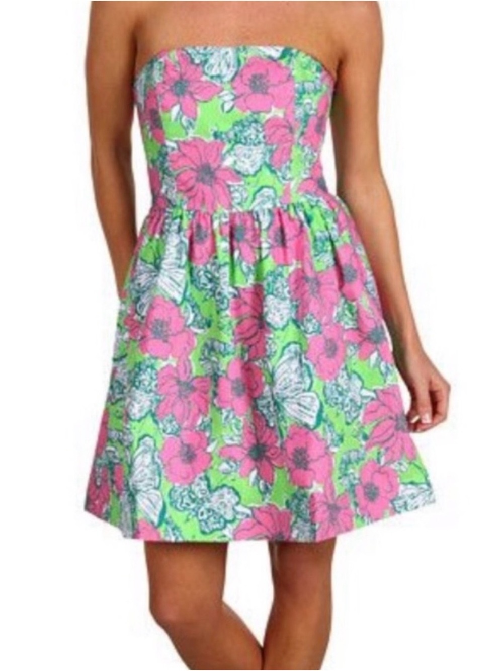 Lilly Pulitzer - Bloomin Cacoonin pink and green mini dress